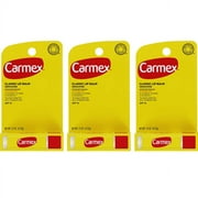Carmex Classic Medicated Lip Balm Stick, Original, SPF 15, 0.15 oz (3 Pack)
