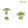 thumbnail image 3 of Uxcell 100 Ensemble Rivets Strass 11mm Rivets en Cristal pour Décoration en Cuir Vert, 3 of 6