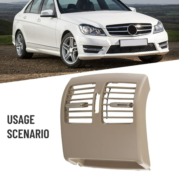 SPRING Rear Air Grille AC Outlet Air Vent for Mercedes C Class W204 2007-2013 Beige