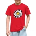thumbnail image 7 of Plcasen Vintage Daisy Flower Shirts for Kid Toddler Girls Summer T-Shirt Floral Tees Short Sleeve Tops Casual Clothes, 7 of 7