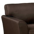 thumbnail image 2 of Benjara Transitional Style Chair with Pillow Backrest and Flared Armrests, Brown, 2 of 5