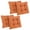 Spice, variant on Blazing Needles 19-inch Squared Microsuede Tufted Dining Chair Cushion (Set of Four)
