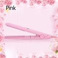 thumbnail image 5 of Mini plancha de pelo 2 en 1, placa de cerámica de turmalina rizador de calentamiento de belleza se calienta rápidamente adecuado para todo tipo de cabello(Rosado), 5 of 5