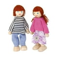 thumbnail image 3 of Gente de muñecas de madera 6Pcs de Miembros de Familia Artesanal Juguete para Niños Bebé MagiDeal Gente de muñecas de madera, 3 of 6