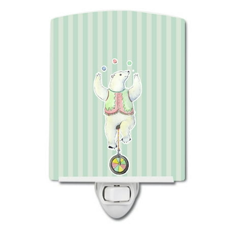

Caroline s Treasures BB6861CNL Circus Bear Ceramic Night Light 6x4x3 multicolor