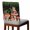 Black, variant on Mushroom Chair Back Cover for Dining Room Set of 6, Fox Botanical Leaf Green Black Butterfly Removable Kitchen Chair Slipcovers, Washable Seat Protector for Restaurant Party Banquet Wedding Décor