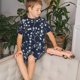 thumbnail image 4 of Fotbe Cherry Blossoms on Navy Background Pijama Estampada de 2 Piezas para Niños – Ropa de Dormir de Manga Corta Cómoda para Niños y Niñas, Camiseta y Shorts de Algodón-Large, 4 of 6