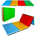 thumbnail image 1 of BalanceFrom 10ft x 4ft x 2in 4-Panel All-Purpose Folding Gymnastics Mat, Multicolored, 1 of 11