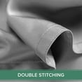 thumbnail image 6 of PURE BAMBOO Pillowcases - Queen Size 2-piece Set (20"x30") - Genuine 100% Organic Bamboo Viscose, Luxuriously Soft & Cooling, Double Stitching, Envelope Closure (2 Queen Pillowcases, Stone Grey), 6 of 6