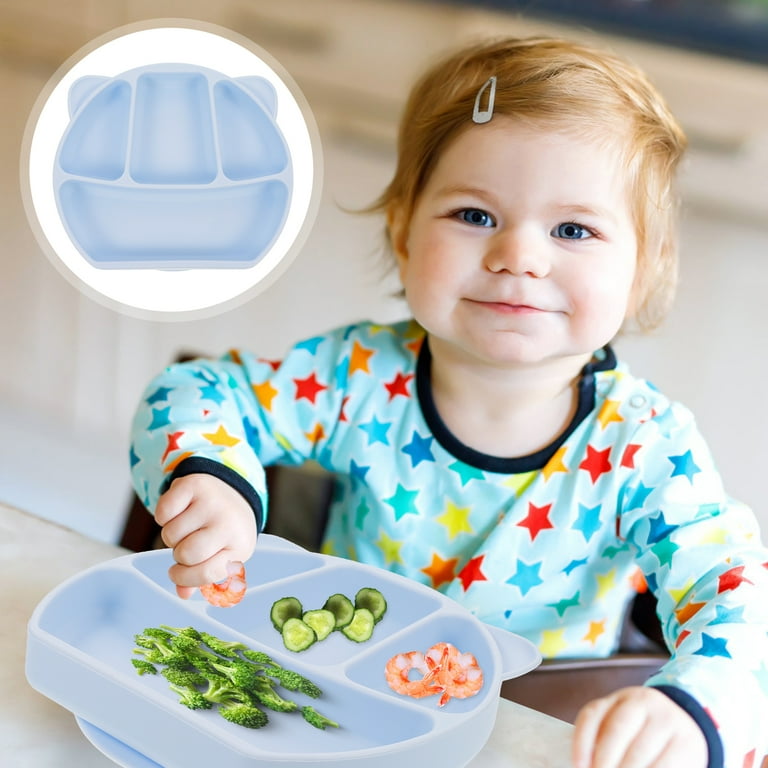 Suction Plate Silicone Baby Plate Silicone Kids Food Plate Kids Tableware