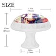 thumbnail image 4 of 4 Pcs Cow American Flag Knobs for Kitchen Cabinet Cupboard Dresser Bookcase Drawer Pulls Handles Round Home Decor, 4 of 8