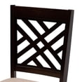 thumbnail image 6 of Baxton Studio Gustavo Sand Fabric and Walnut Brown Wood 6-Piece Dining Set, 6 of 11