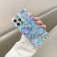 thumbnail image 4 of Funda de teléfono con diseño de flores retro de lujo y láser para iPhone 16 Pro MAX 15 14 13 12 11 X XS XR 7 8 Plus SE, funda suave a prueba de golpes, 4 of 4