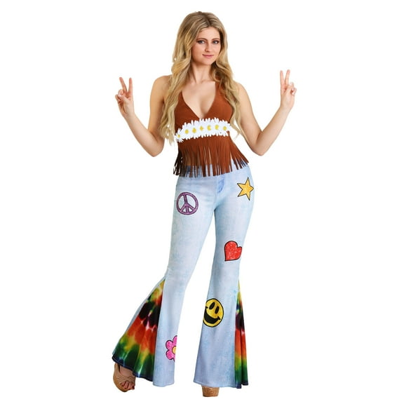 Patchwork Hippie Costume Women's