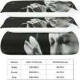 thumbnail image 5 of David Bowie Duvet Cover Set,3D Rock 'n' Roll Bedding Set with Microfiber Pillowcases & Zipper Closure Quilt Case Singer Printed Effect King, 5 of 5