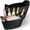 Black, variant on 6 Pack 6l Ice Bucket for Parties, Plastic Beverage Tub with Handles, Portable Ice Drink Bucket for Wine, Champagne, Beer, Cocktail, Large Drink Chiller for Wedding, Bar, Picnic, Pool(Gold)