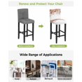 thumbnail image 3 of Brown Leaves Bar Stool Covers Set of 4, Summer Botanical Stretch Washable Bar Chair Covers with Backs, Removable Pub Counter Height Chair Cover for Kitchen Dining Room Cafe Watercolor Weeping, 3 of 7