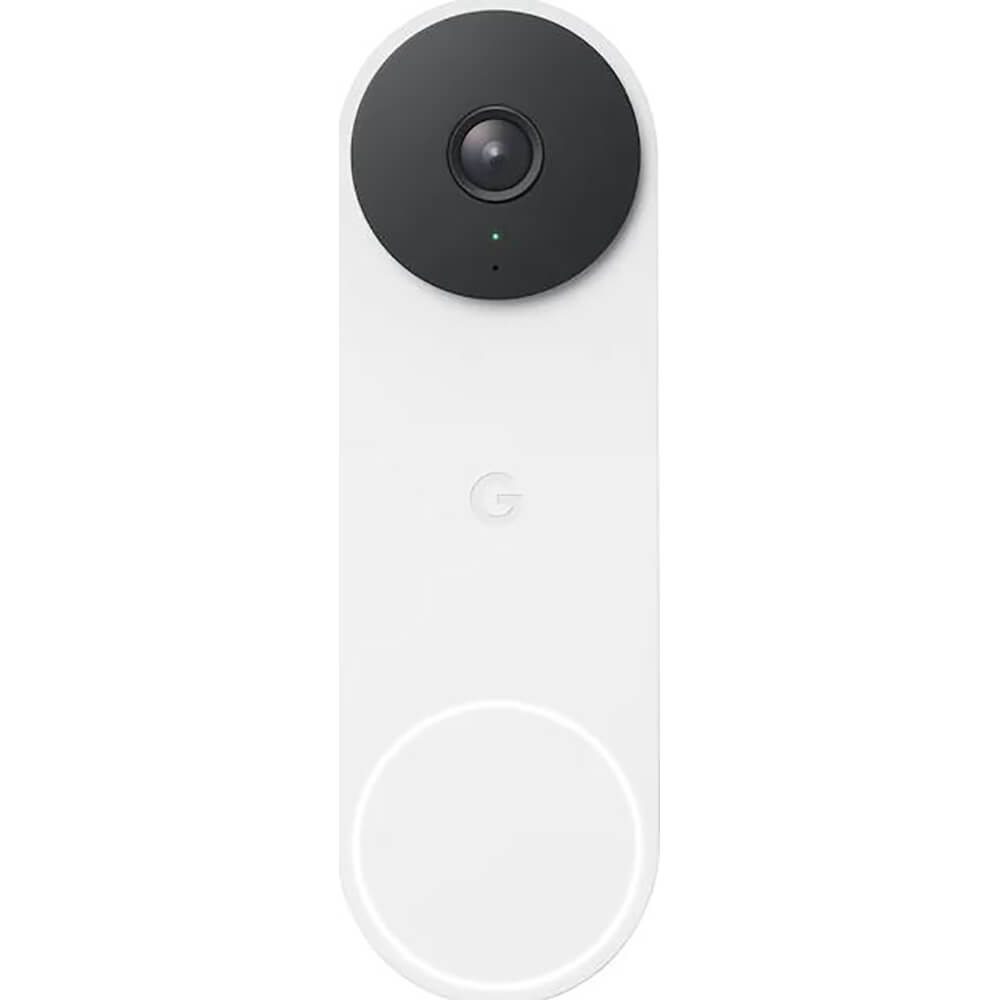 Google Nest Doorbell (Wired, 2nd Gen) Video Surveillance Cameras White, 1 Count