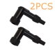 thumbnail image 1 of 2Pcs 90 Degree Universal Motorcycle Ignition Spark Plug Boot Cap Cover W/O Resistance For ATV Motorcycle Snow Scooter Dirt, 1 of 3