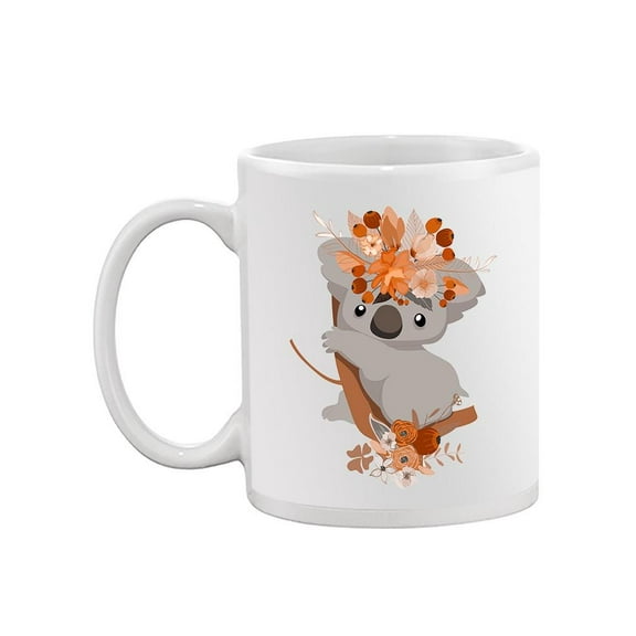 Koala With A Flower Wreath Mug -Image by Shutterstock,