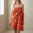 thumbnail image 2 of REGALWOVEN 1 Pack Thick Soft Coral Fleece Bath Towel with Cute Fruit Embroidery, Super Absorbent for Bathroom, Gym, Spa, Pool, Sports Red 55" x 28", 2 of 7