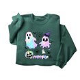 thumbnail image 4 of Enjoytime Halloween Crewneck Sweatshirts Women Fall Fashion Long Sleeve Pullover Tops Casual Cute Ghost Graphic Sweatshirt, 4 of 8