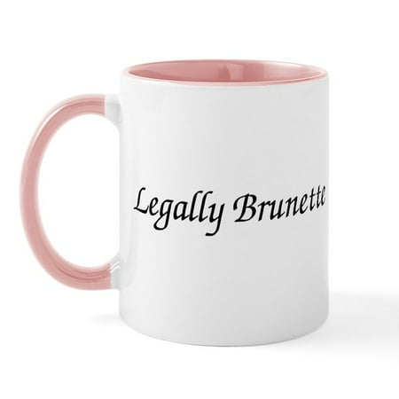 

CafePress - Legally Brunette Mug - 11 oz Ceramic Mug - Novelty Coffee Tea Cup