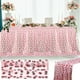 thumbnail image 5 of Camino de Mesa de Gasa con Purpurina de Fresa de 73 X 178 Cm para Decoración de Fiestas, Mantel Diy, Reutilizable y Lavable., 5 of 6
