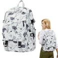 thumbnail image 1 of 2026 Trendy Star Pattern Backpack, Large Size L Fashion Rucksack with Multiple Pockets, Durable Cloth School Bag for Teens, Water-Resistant Travel Daypack - Pink1, 1 of 7