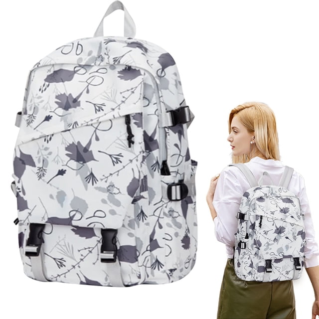 2026 Trendy Star Pattern Backpack, Large Size L Fashion Rucksack with Multiple Pockets, Durable Cloth School Bag for Teens, Water-Resistant Travel Daypack - Pink1