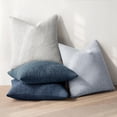 thumbnail image 4 of SUSIELADY Pack of 4 Decorative Textured Boucle Throw Pillow Covers 18x18 Inch Neutral Accent Solid Pillow Cases for Couch Sofa Bed Chair Living Room Farmhouse Boho Home Decor, Neutral Blue, 4 of 8