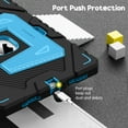 thumbnail image 4 of Fintie Rugged Case for iPad (A16) 11th Generation 11 Inch (2025), iPad 10th Generation 10.9 Inch (2022) - Heavy Duty Shockproof Kid-Friendly Protective Cover, Built-in Kickstand, Black/Blue, 4 of 11