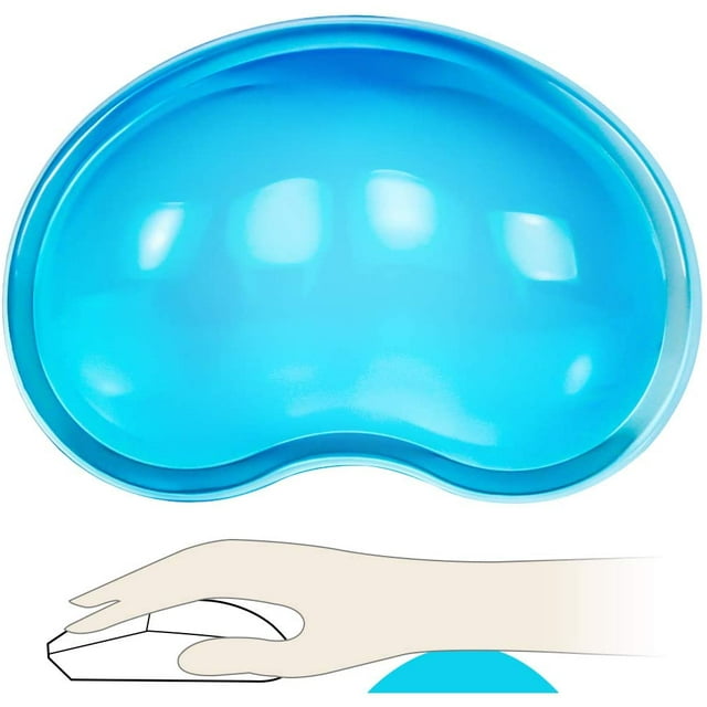 Coussin d'Oreiller de Main Cool, Coussin d'Oreiller de Main Cool en Forme de Translucidité en Silicone Réduit la Douleur de Fatigue au Poignet, Bleu
