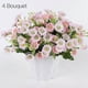 thumbnail image 5 of Ramo de novia artificial hogar sala de estar mesa decoración floral boda tela de seda ramo de flores falsas, rosa 4 Piezas Sweethay HA6622-04B*4, 5 of 6