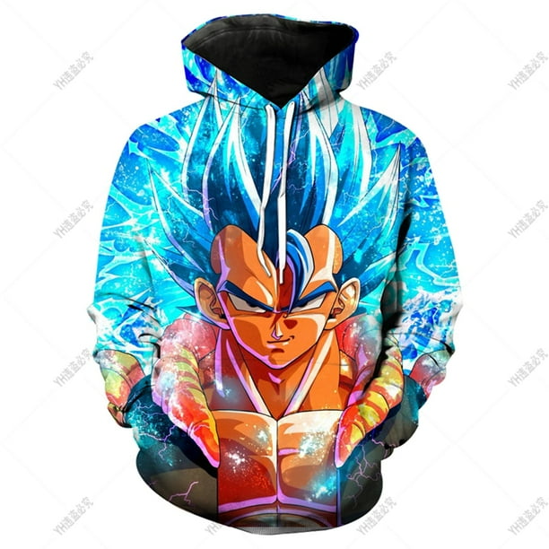 2023 ano Dragon Ball Z sudadera 4 14 anos chico Sudadera con capucha Anime ropa Goku Sudadera con capucha ninos ninas sudadera nino chandal ropa 150 Gao Jinjia LED Walmart en linea