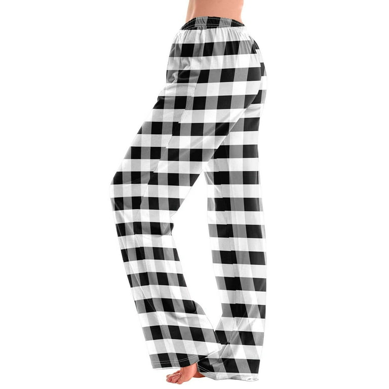 QATAINLAV Ofertas Flash Womens Buffalo Plaid Pajama Pants