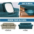 thumbnail image 4 of Dowbom Velvet Plush Stretch Sofa Cover, 7-Piece Sofa Slipcover Loveseat Cover Washable, 4 of 7