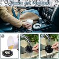 thumbnail image 2 of 4pcs Car Coaster,2.75 Inch Silicone Non-Slip Crystal,Car Interior Accessories,GM(Light Pink), 2 of 5