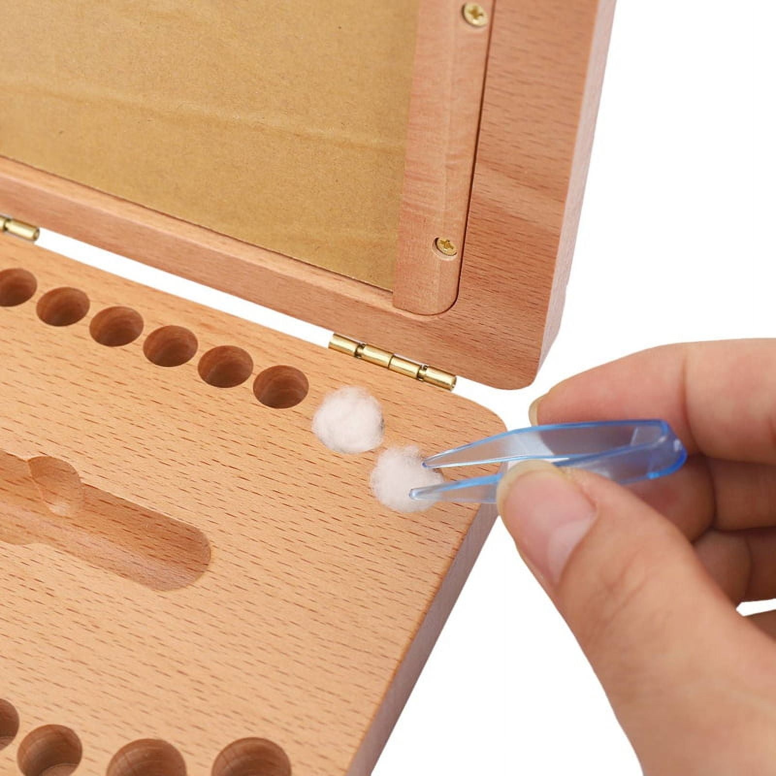 3X Tooth Keepsake Box, Baby Teeth Box Milk Teeth Save Organizer Kit, Tooth Collection with Photo Frame