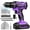 20V-purple, variant on 20V Purple Power Drill,Electric Drill Cordless with Battery and Charger,3/8-Inch Keyless Chuck, Variable Speed,with Drills Bits Set