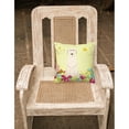 thumbnail image 2 of Carolines Treasures BB6065PW1818 Easter Eggs Irish Wolfhound Fabric Decorative Pillow, 2 of 2