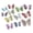 Silver, variant on mdesiwst 6 Pcs 3D Butterfly Wall Stickers Double-Layer Wing Butterfly Wall Art Glitter Sequined Removable Hollow Mural Decals for Birthday Cake Decoration Crafts Room Decor
