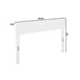 thumbnail image 3 of Pemberly Row Solid Wood Full Size Contemporary Headboard in White, 3 of 5