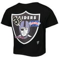 thumbnail image 3 of Women's New Era Black Las Vegas Raiders Historic Champs T-Shirt, 3 of 3