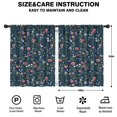 thumbnail image 2 of Blackout Kids Curtains,Pioneer Flower Floral Print Pattern Childrens Insulated Curtains Set Of 2,Bedroom Essentials,Toddler Room Decor 42"x54", 2 of 5