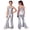 Silver, variant on Big Girls Sleeveless Sequins Fringe Jumpsuit 70s Party Disco Dance Sparkly Wide Leg Pants Romper Silver 10