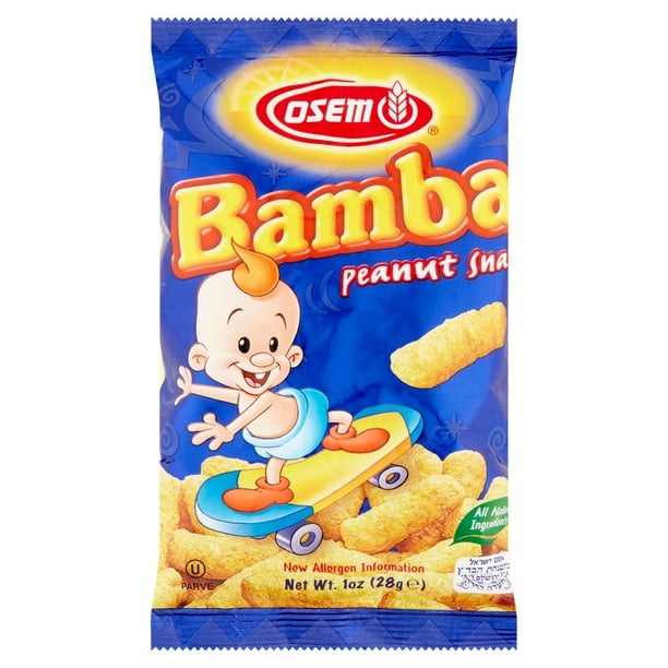 Osem Bamba Peanut Snack, 1 oz, 24 pack