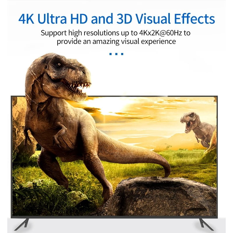 USB C Female to HD Male Adapter, Ultra HD 4K 60Hz Input/Output Converter, USB-C Audio/Video, 3.1