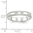 thumbnail image 2 of 925 Sterling Silver 4mm Design Edge Band Ring Size 7, 2 of 7