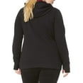 thumbnail image 3 of Motherhood Maternity Women's Maternity Nursing Long Sleeve Hooded Fleece Sweatshirt, Black, Small, 3 of 3